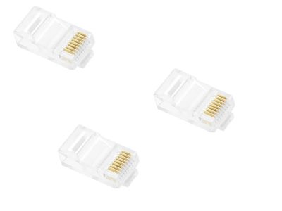 Alternative view of Frisby FNW-RJ4519N UTP Cat5 RJ45 Konnektör 100'lü