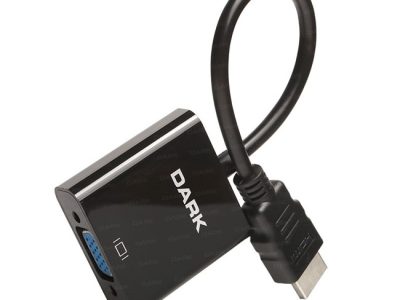 Dark HDMI Erkek to VGA Dişi Çevirici Siyah (10cm)