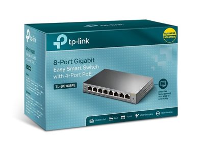 Tp-Link TL-SG108PE 8Port Gigabit 4 Port PoE Switch