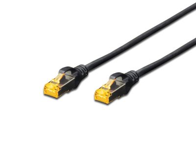 Digitus Zırhlı Patch Kablo Cat6A Siyah (0,25m)