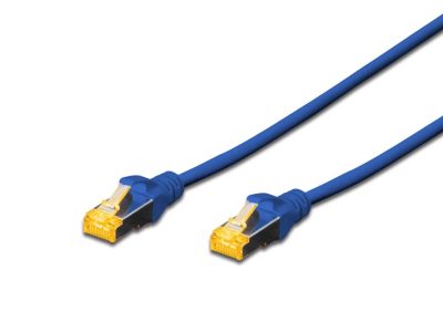 Digitus Zırhlı Patch Kablo Cat6A Mavi (1m)