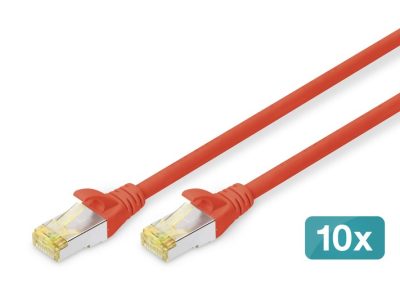 Alternative view of Digitus Zırhlı Patch Kablo Cat6A Kırmızı (3m)