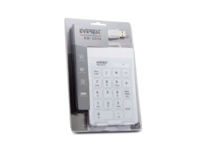 Everest USB Numerik Beyaz Klavye (KB-2014)
