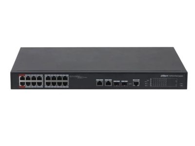 Alternative view of Dahua 16 Port 100Mbps PoE (PFS4218-16ET-240)