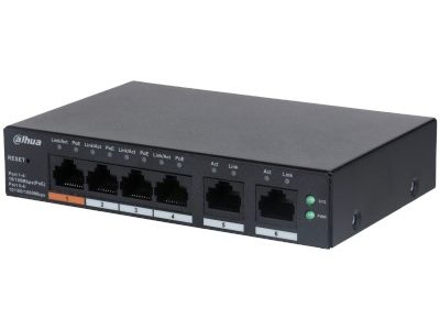 Alternative view of Dahua 4 Port 100Mbps Cloud PoE (CS4006-4ET-60)