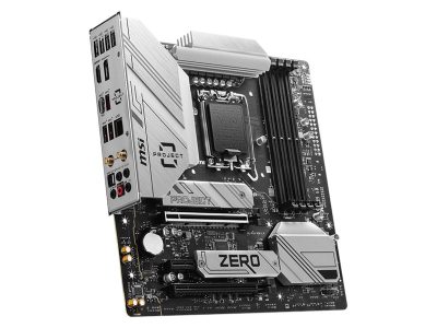 Alternative view of MSI B760M Project Zero Wifi DDR5 1700P Hdmi Dp
