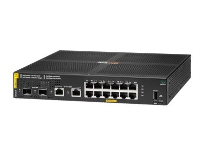 Alternative view of HPE Aruba 6000 12G PoE 2SFP 139W (R8N89A)