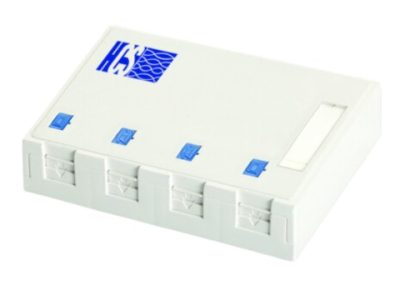HCS 4 Port Sıva Üstü  Boş Priz Kutusu (WMM-00403)