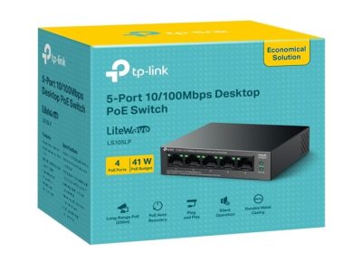 Tp-Link LS105LP 5 Port 10/100 4 Port PoE Switch